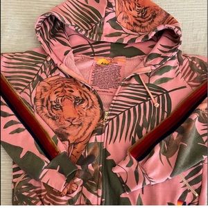 New Aviator nation jungle tiger classic zip hoodie jacket *Rare*